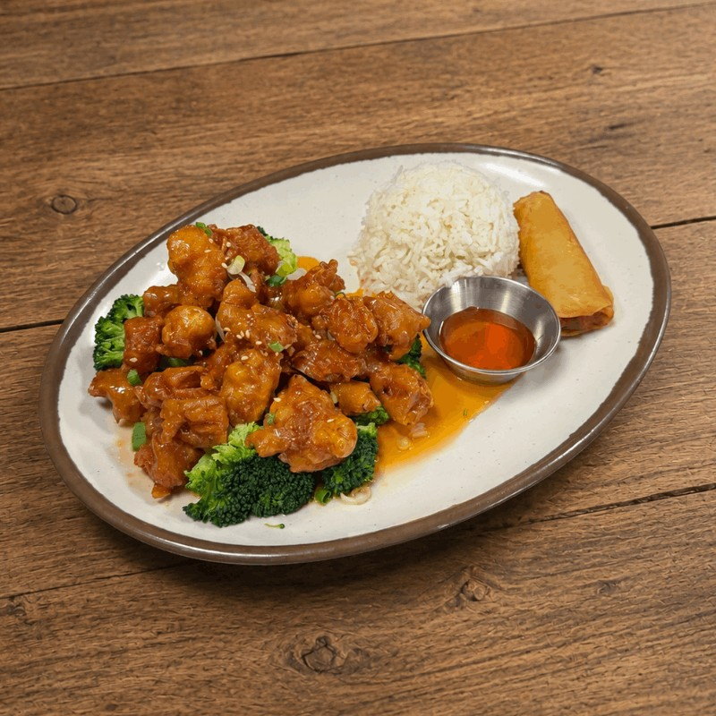 L Orange Chicken (Lunch Special) from Noodle Monster in Valley Village